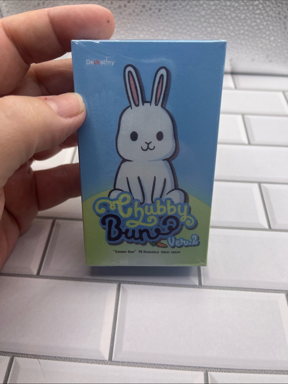 Chubby Bunny Ver.2 Card Pack - White Bunny Tarot Cards - Picture 4 of 6